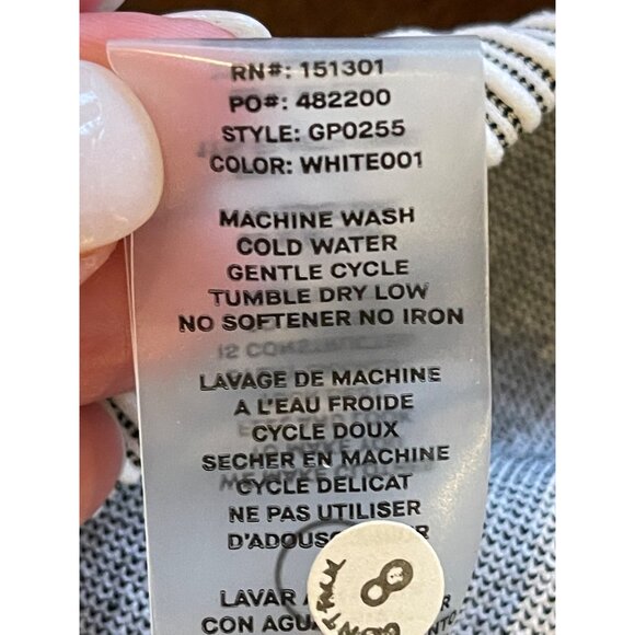 Good American White And Gray Striped High Rise Seamless Ribbed Legging XL-XXL‎ - Picture 8 of 10